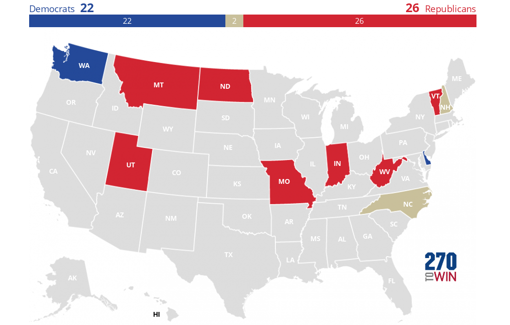 U.S. News 2024 Gubernatorial Map