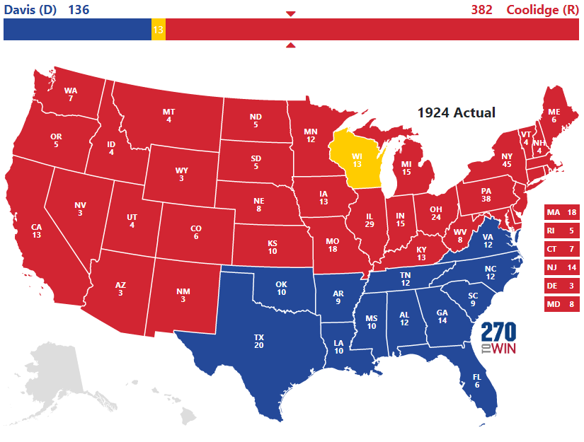 1924 Presidential Election Results