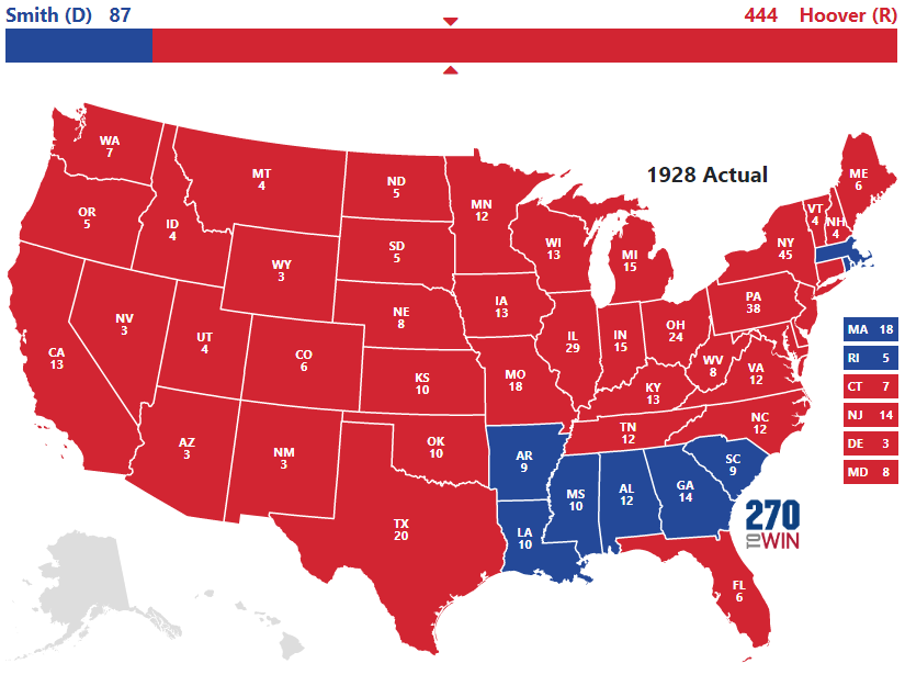 1928 Presidential Election Results