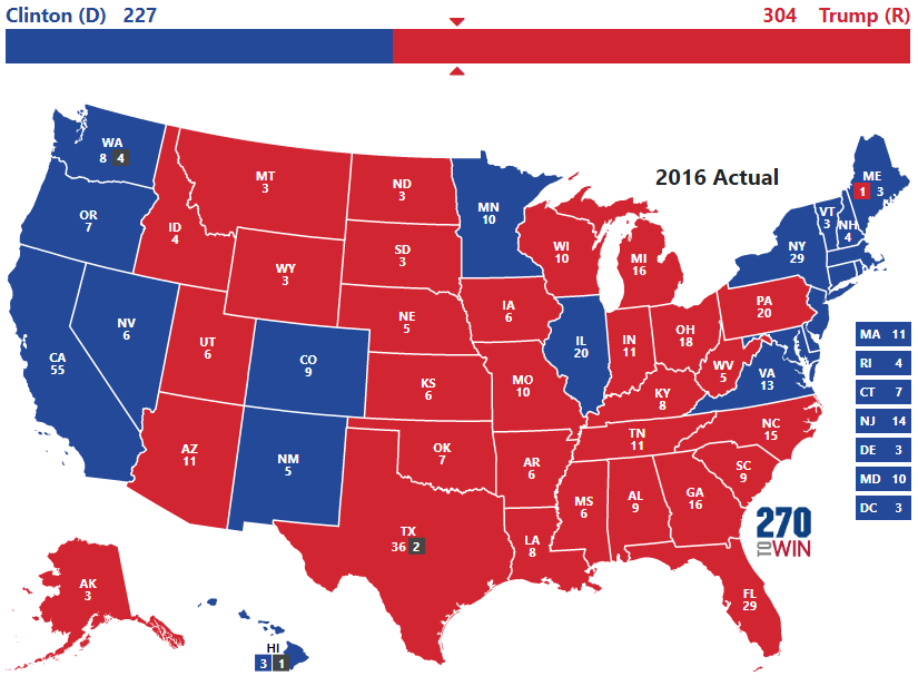 2016 Presidential Election Results