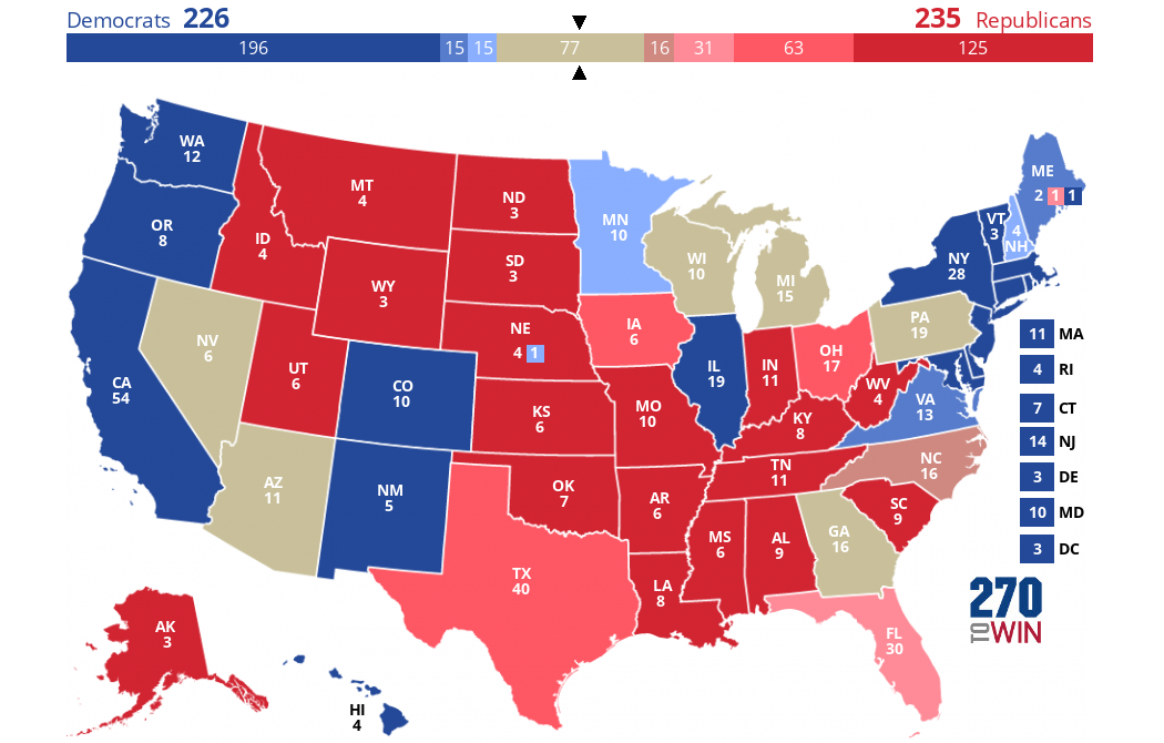 Inside Elections 2024 Presidential Ratings