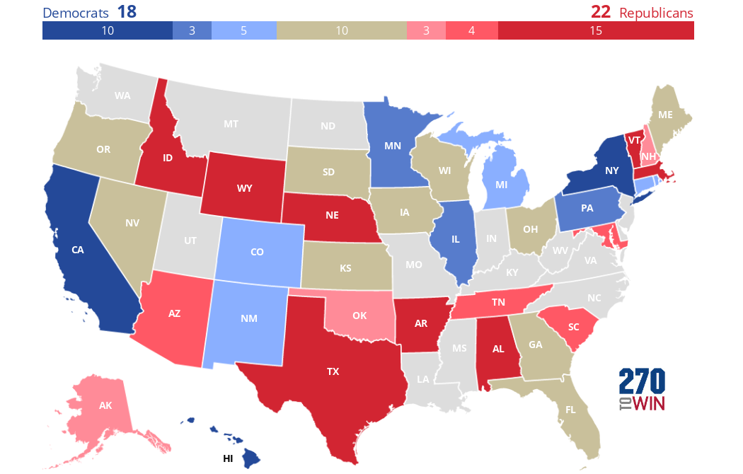 2018 Governor Elections: Consensus Forecast