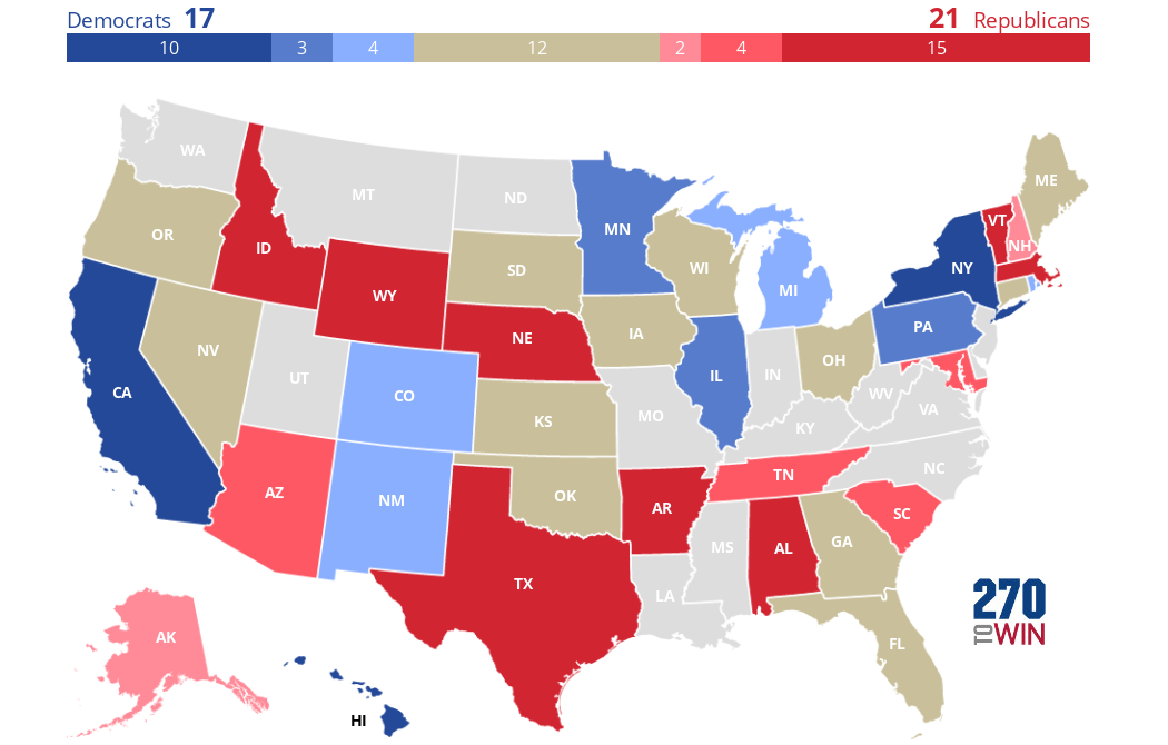 Cook Political Report Governor Ratings