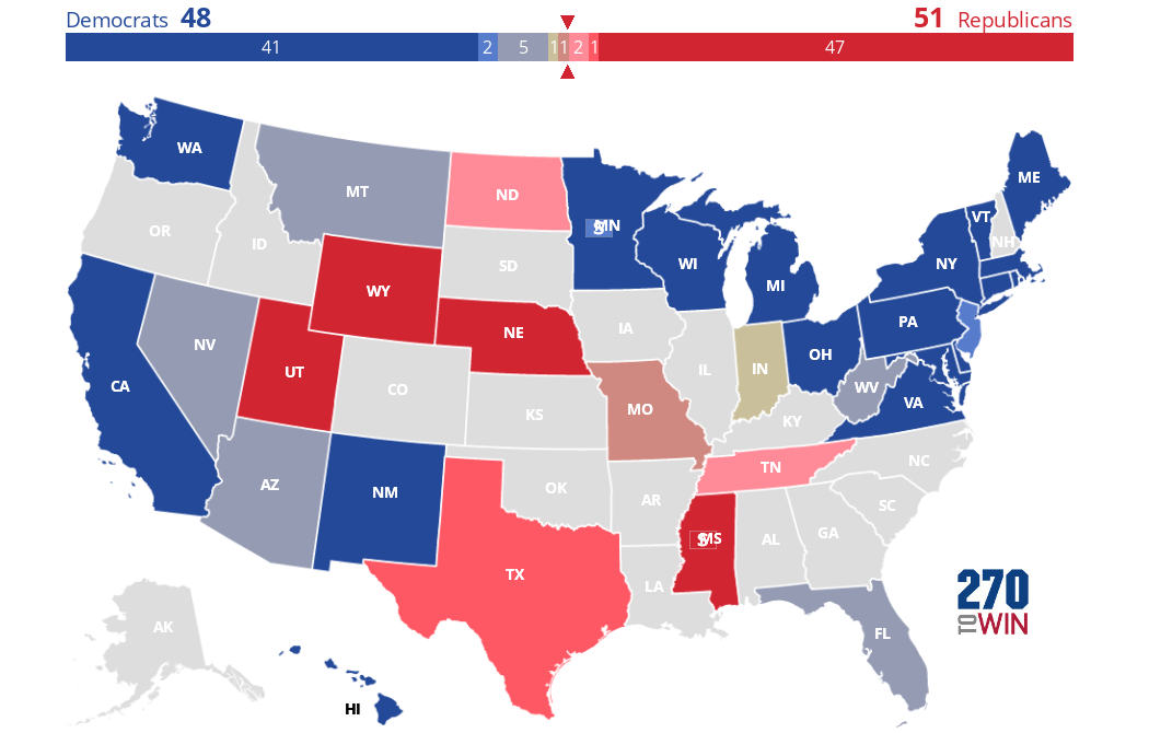 Inside Elections 2018 Senate Ratings