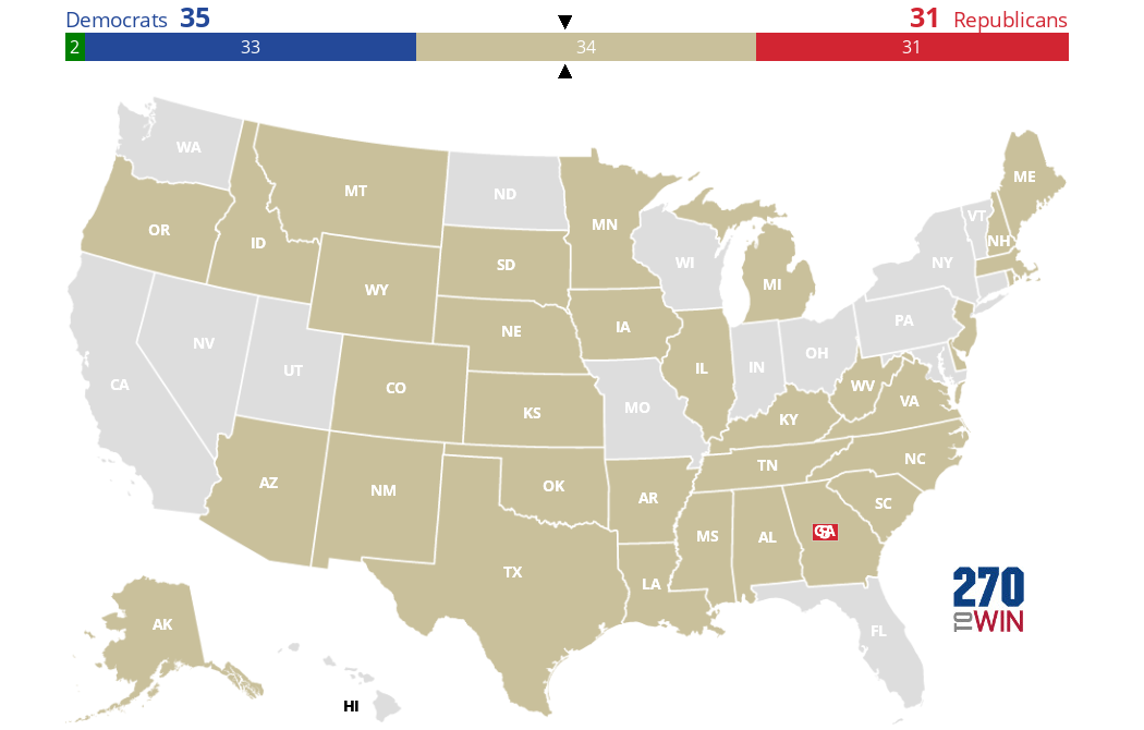 Will the Republicans lose control of the U.S. Senate in 2020?