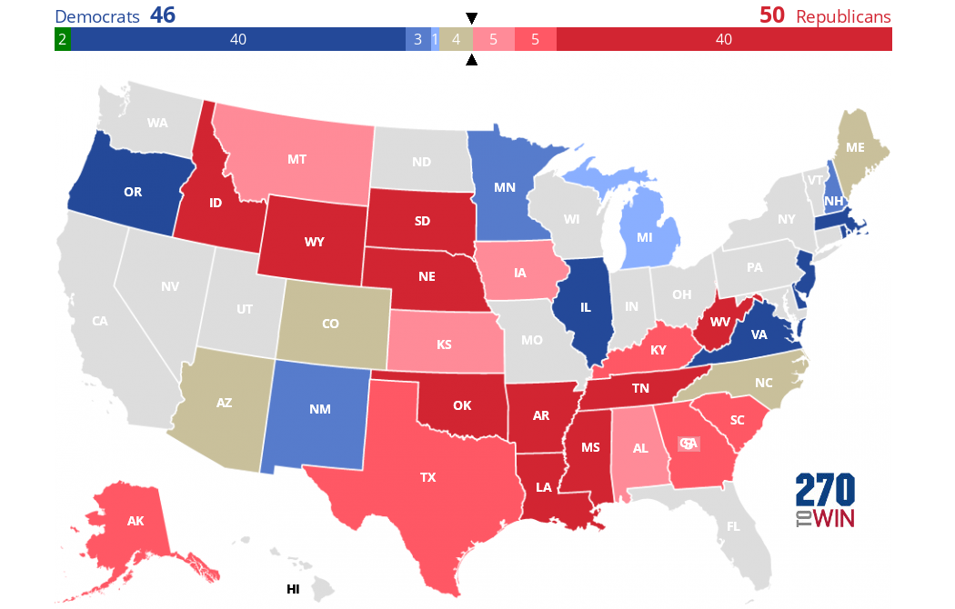 2020 Senate Election Forecast Maps