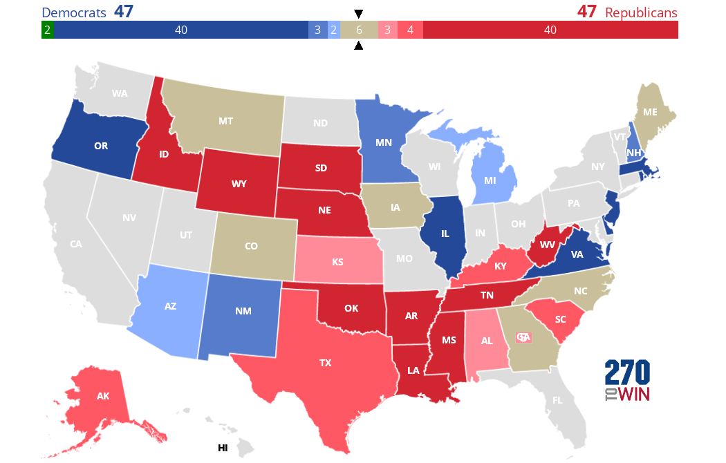 2020 Election Results By State Map 2020 Senate Election Forecast Maps
