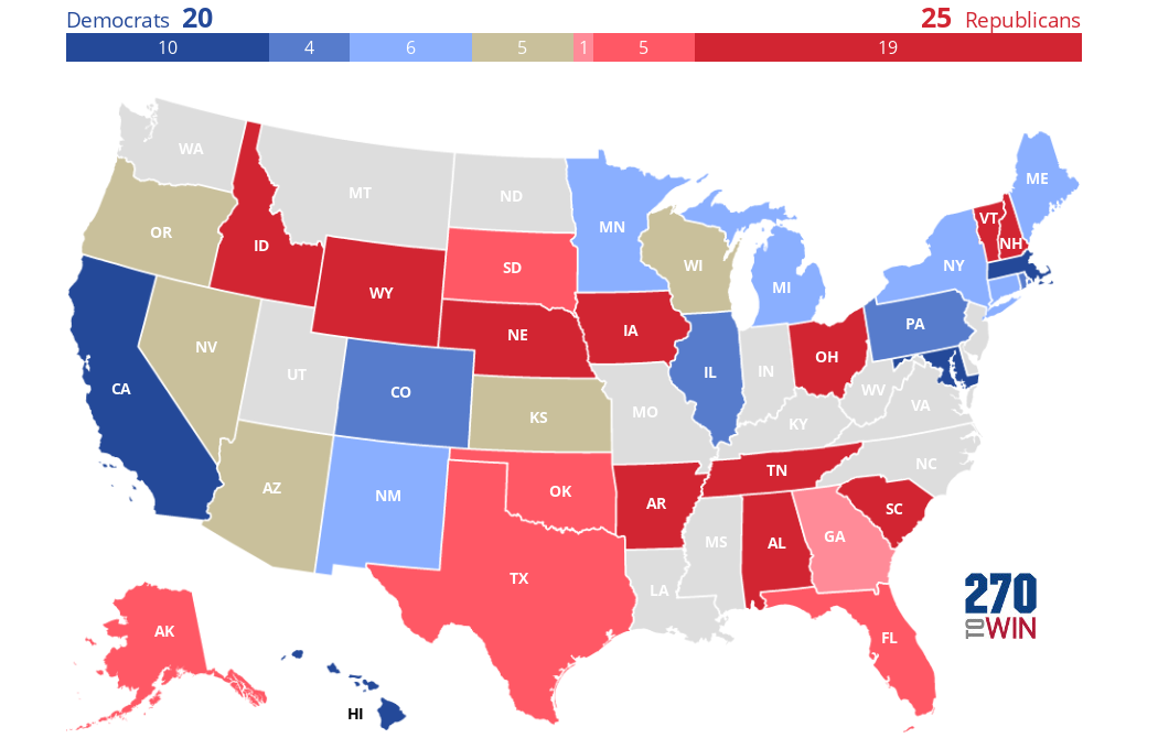 Politico 2022 Governor Forecast