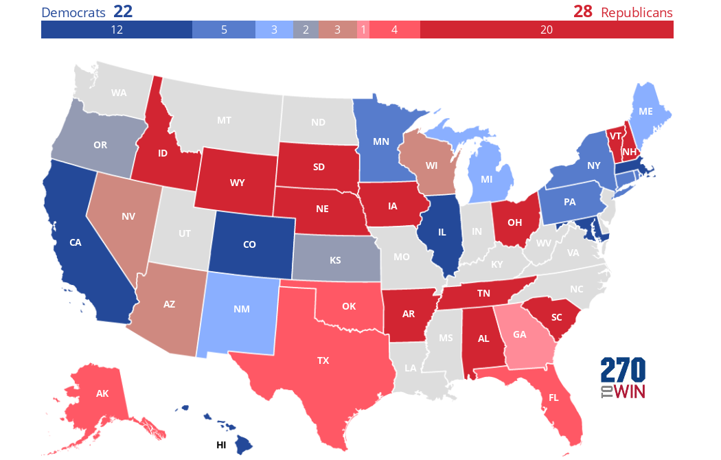 2022 Governor Elections: Consensus Forecast