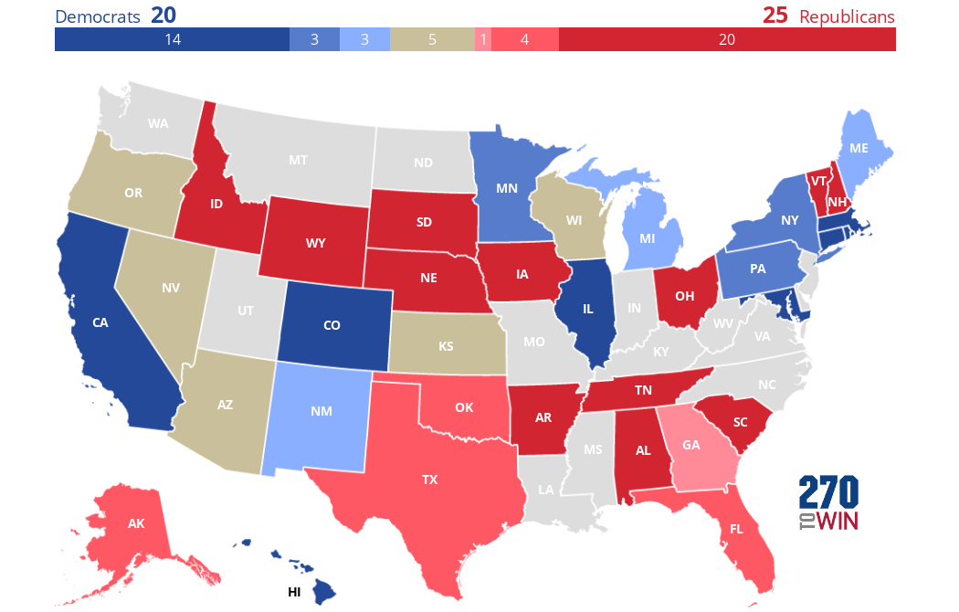 Cook Political Report 2022 Governor Ratings