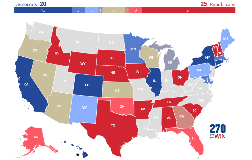 Inside Elections Governor Ratings