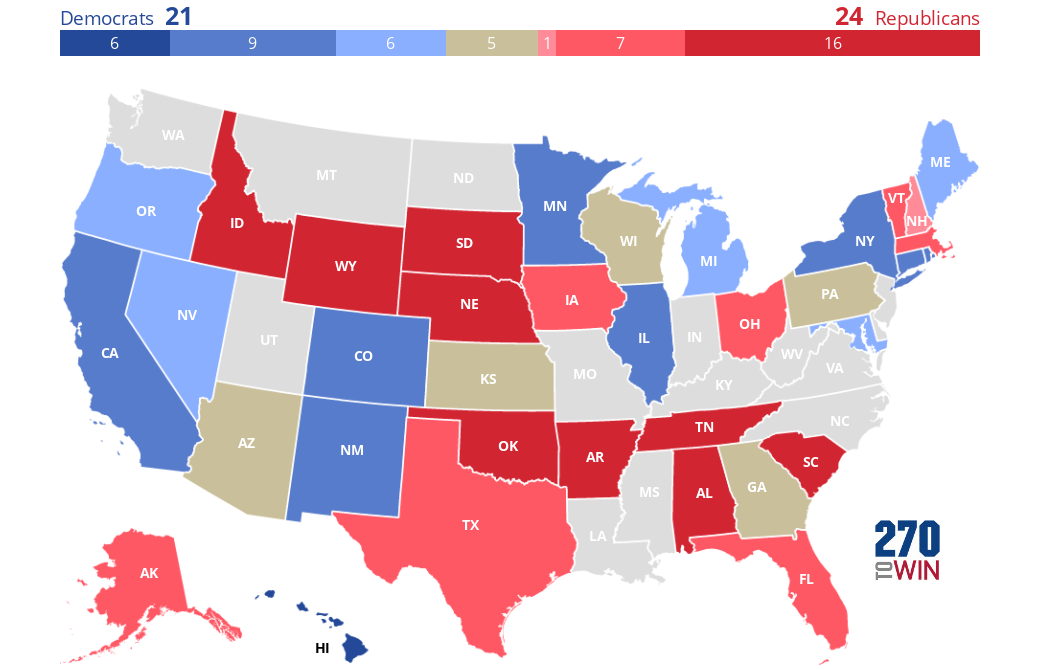 Sabato s crystal ball 2021 22 governor race ratings