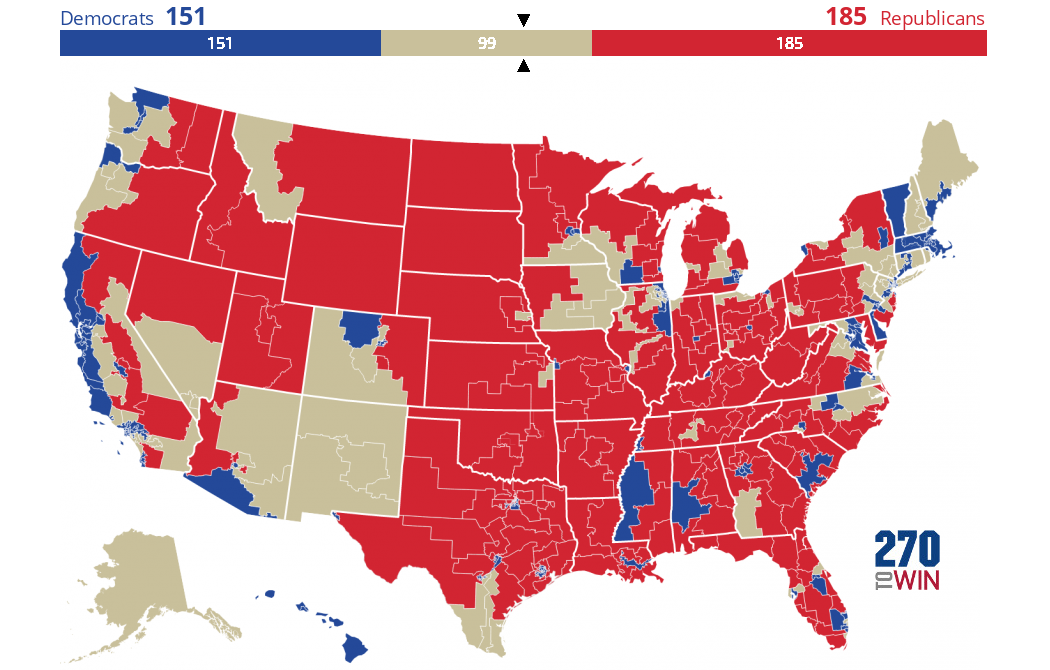 Competitive 2022 House Districts 270toWin