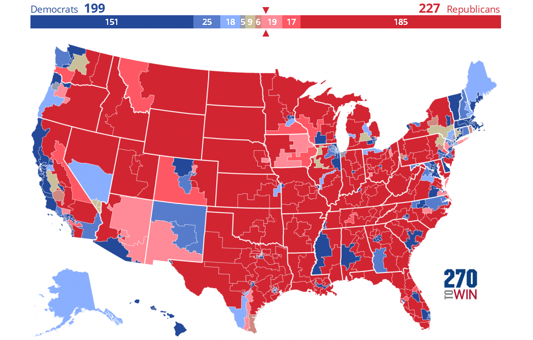 The 11 'tossup' races that could decide control of the House