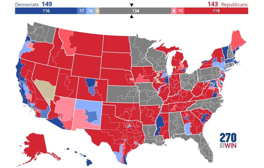 2022 House Election Interactive Map 270toWin