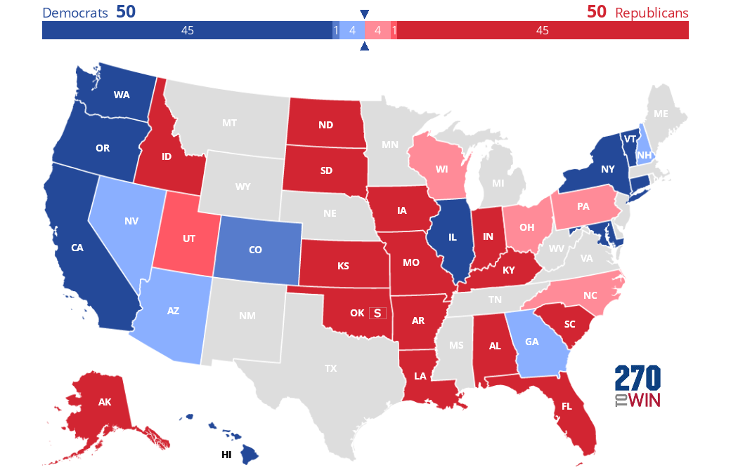 Split Ticket 2022 Senate Ratings