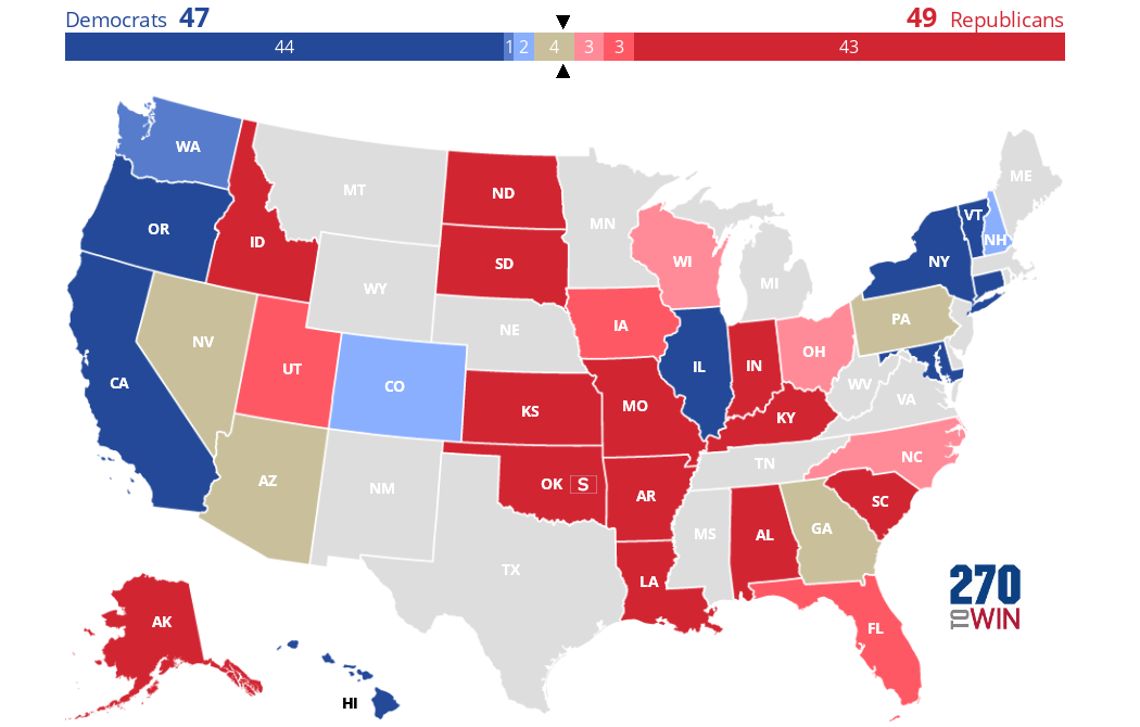 Cook Political Report 2022 Senate Ratings