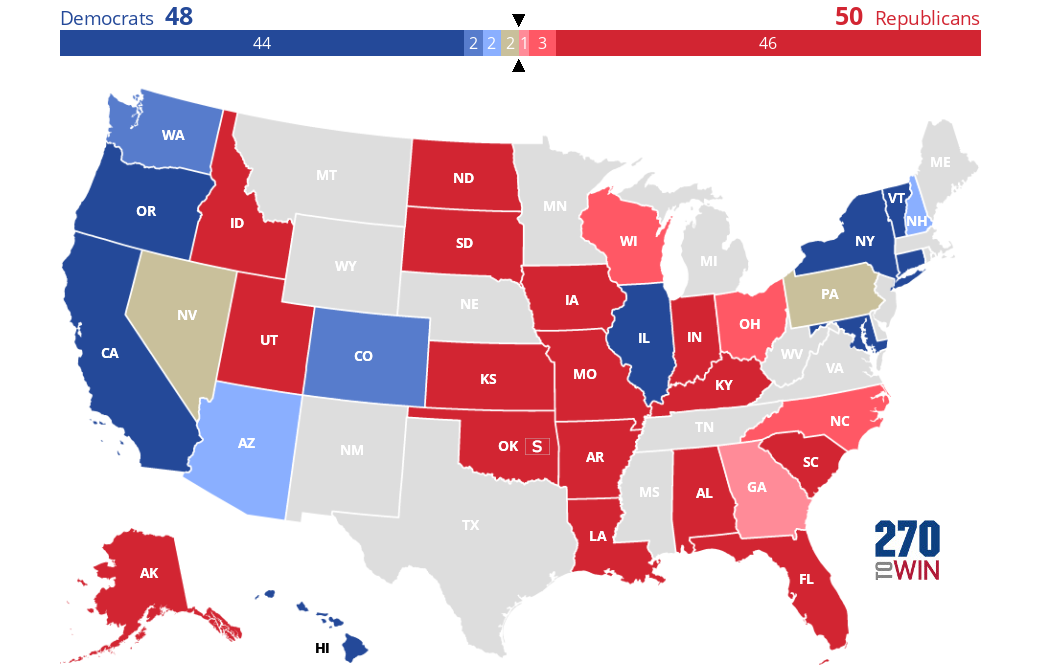 2022 Senate Election Forecast Maps 270toWin