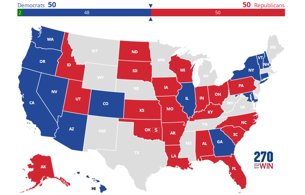 2022 Interactive Senate Map Is Live 270towin