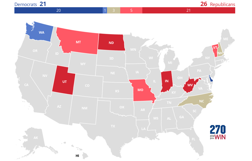 202324 Governor Election Forecast Maps 270toWin