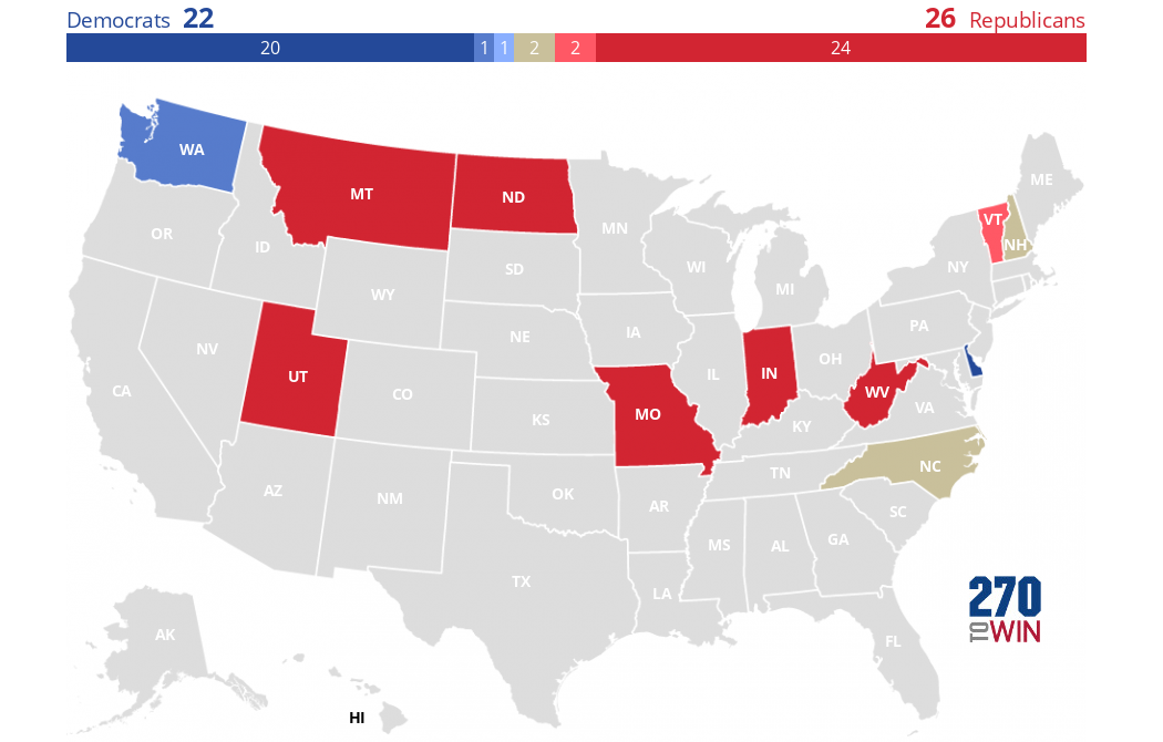 Crystal Ball 2024 Gubernatorial Map