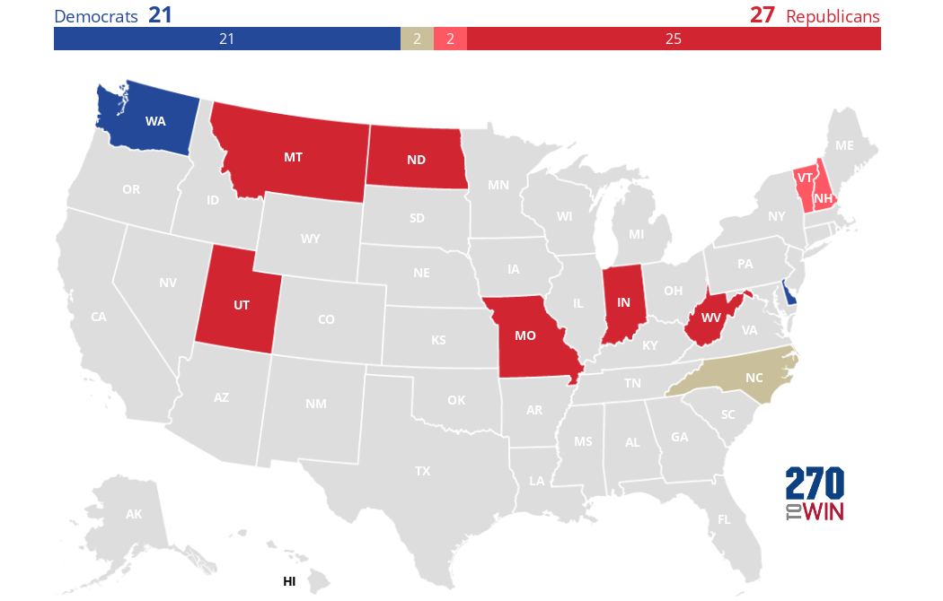 Elections Daily 2024 Governor Ratings