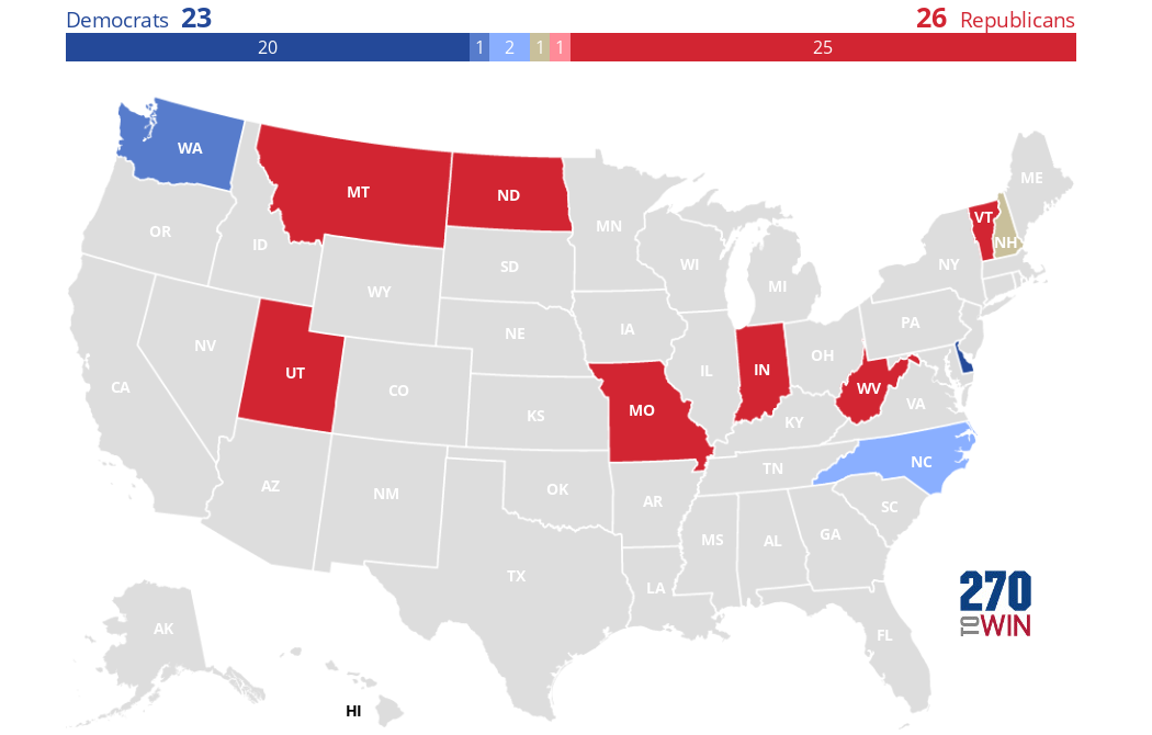 202324 Governor Election Forecast Maps 270toWin