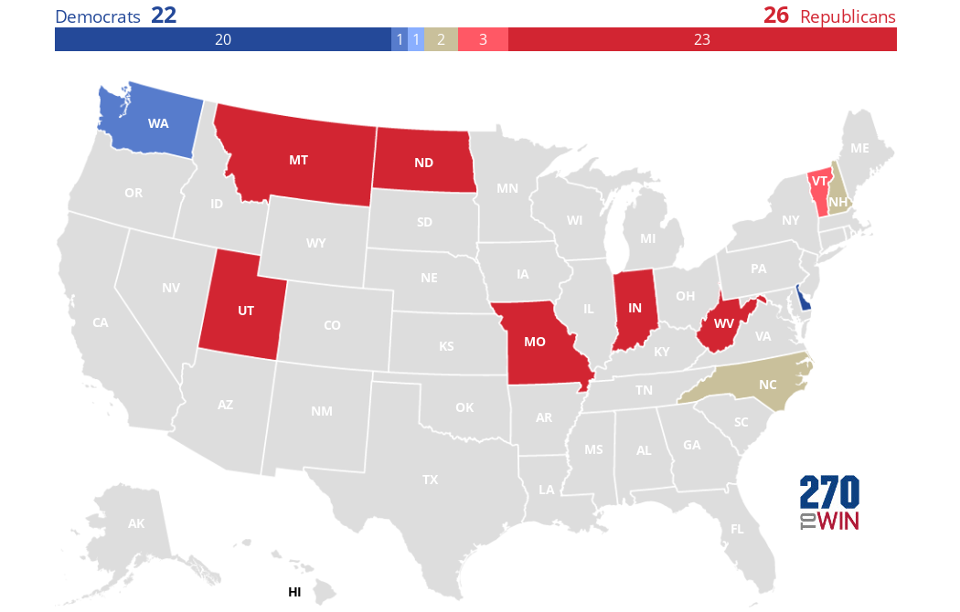 202324 Governor Election Forecast Maps 270toWin