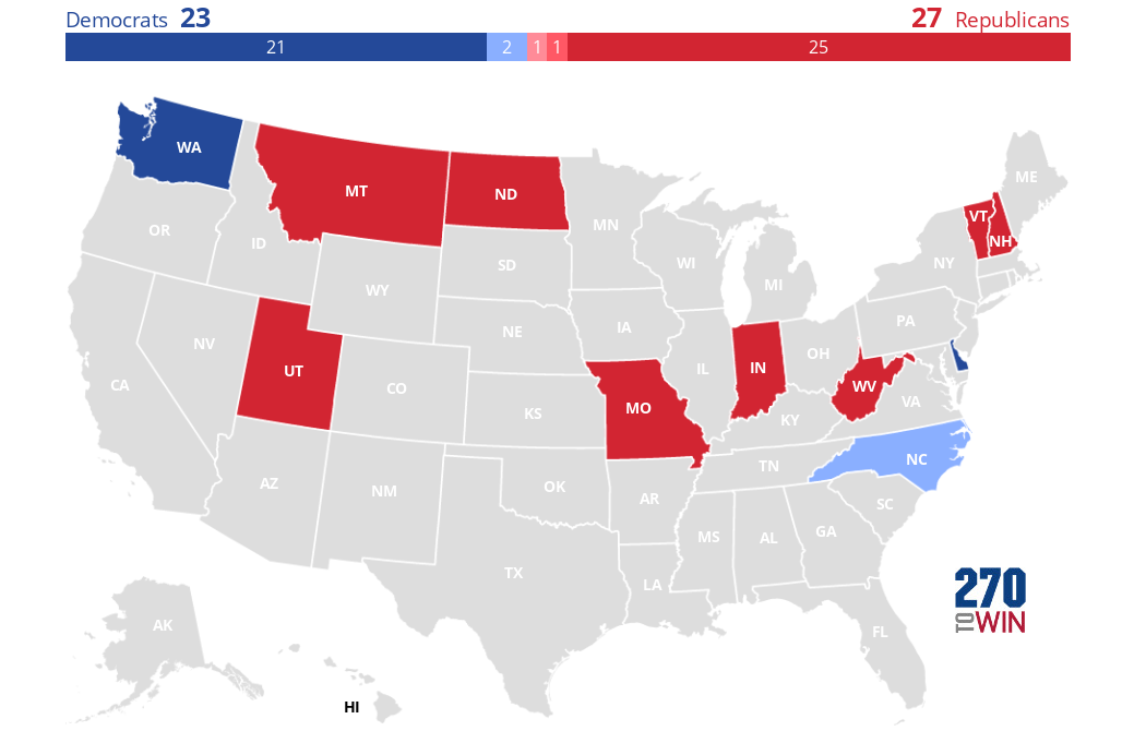 202324 Governor Election Forecast Maps 270toWin