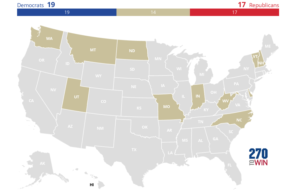 2024 Gubernatorial Elections Blank Map 270toWin