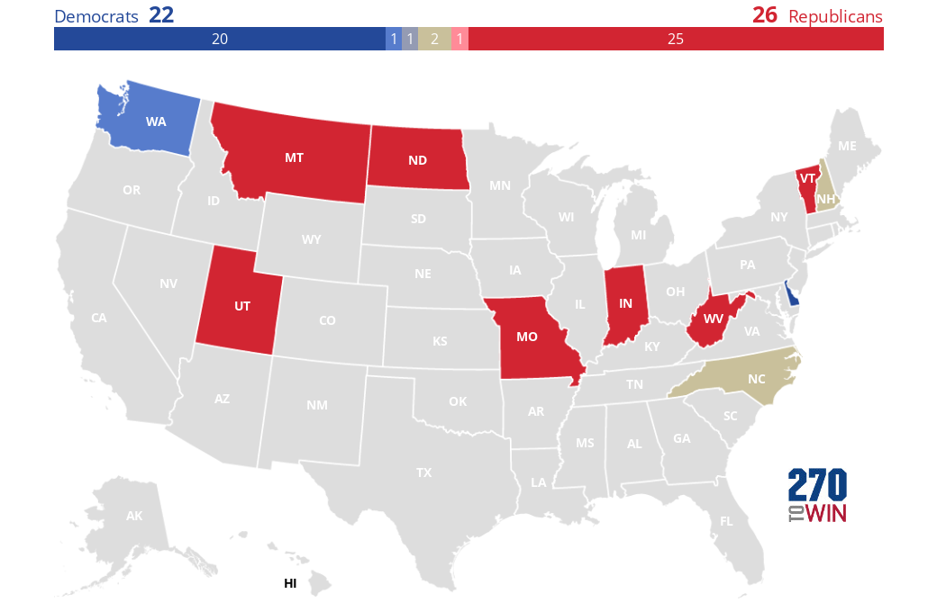 Inside Elections 2024 Governor Race Ratings 270toWin