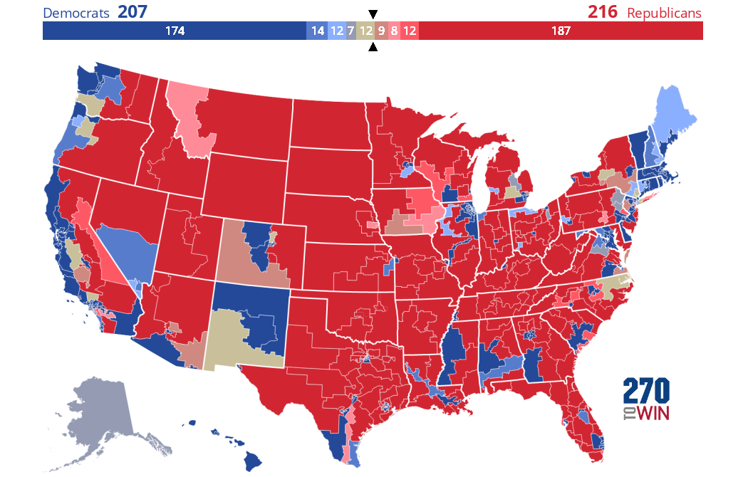 2024 House Map Prediction Becki Carolan