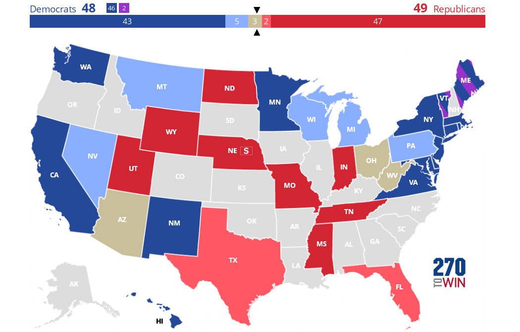 2024 Senate Election Forecast Maps 270toWin