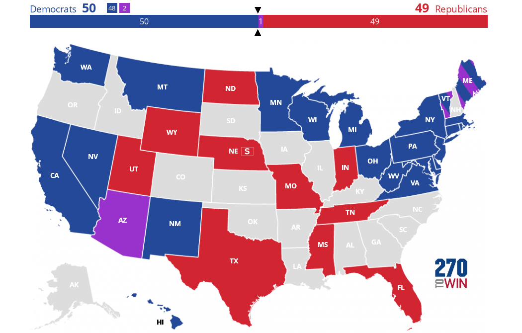 Introducing the 2024 Senate Interactive Map 270toWin