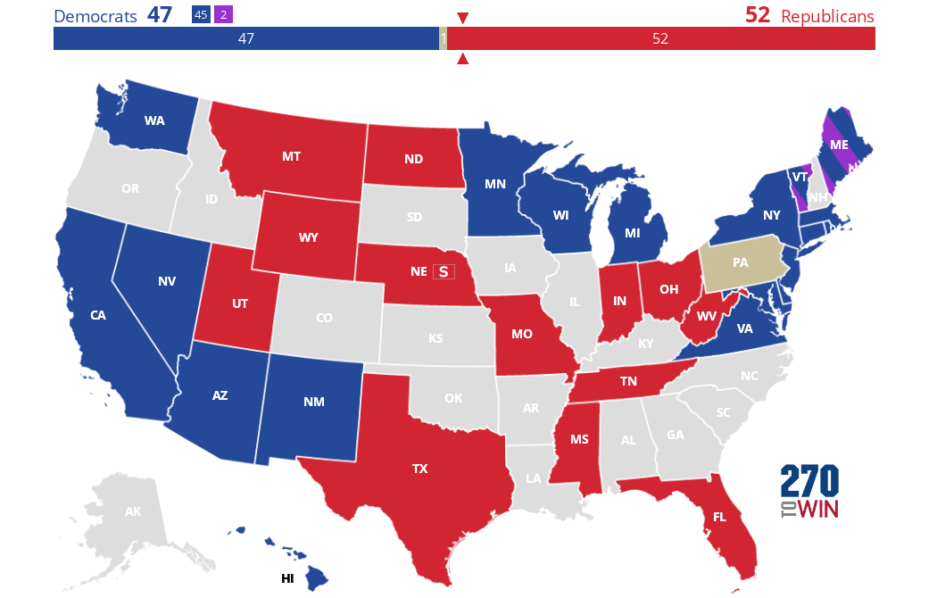 2025 Senate Election Interactive Map 270toWin