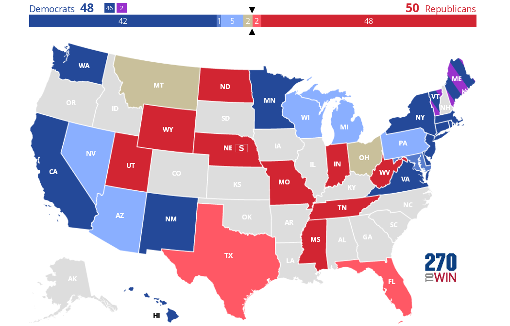 U.S. News 2024 Senate Race Ratings 270toWin