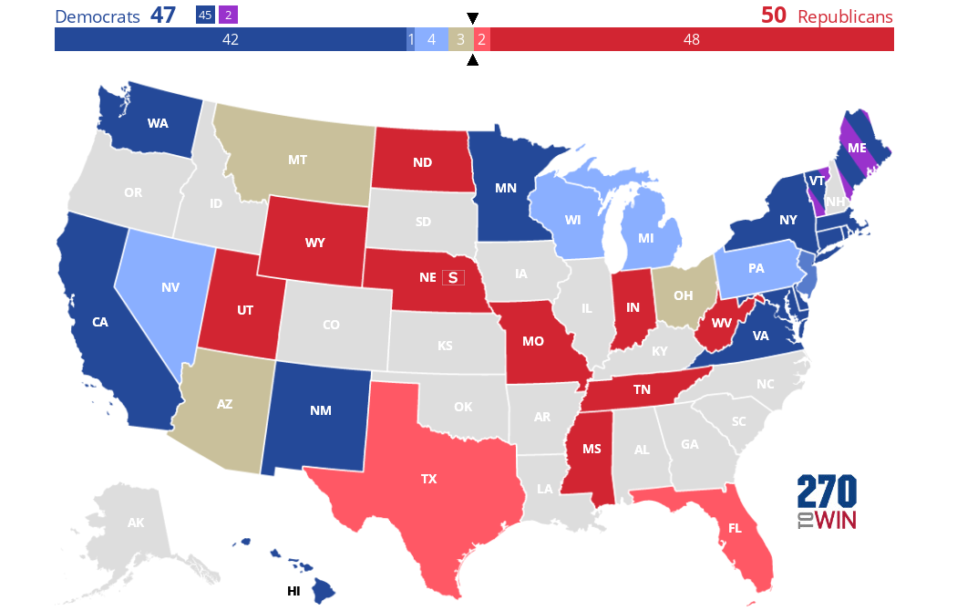 Cook Political Report 2024 Senate Race Ratings 270toWin
