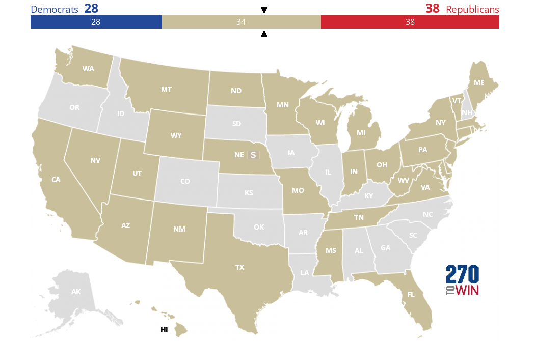 2024 Senate Elections Blank Map 270toWin