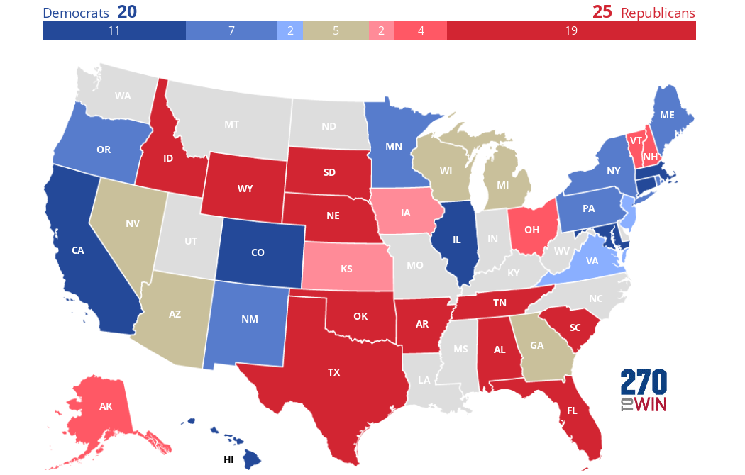 2025-2026 Governor Elections: Consensus Forecast
