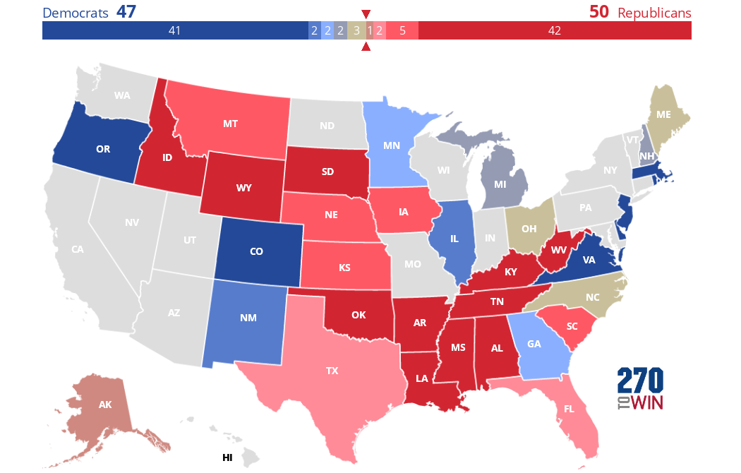 RacetotheWH 2026 Senate Forecast