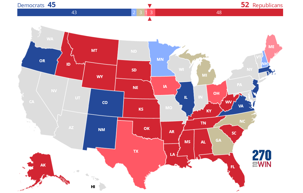 Crystal Ball 2026 Senate Ratings