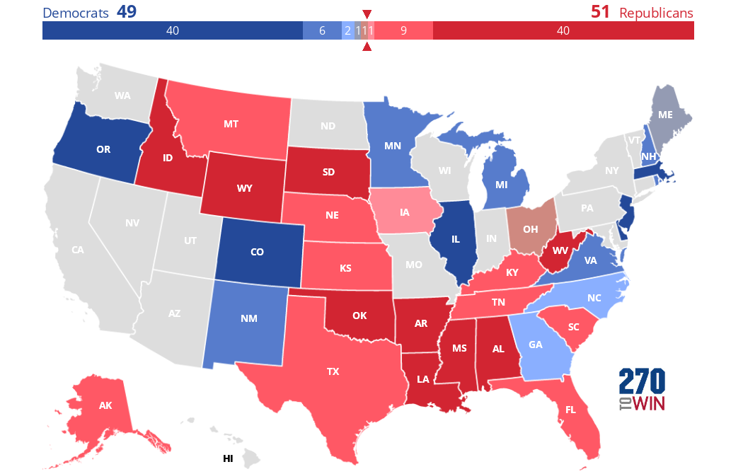 Kalshi 2026 Senate Prediction Market Prices
