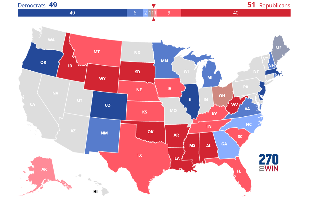 Kalshi 2026 Senate Prediction Market Prices