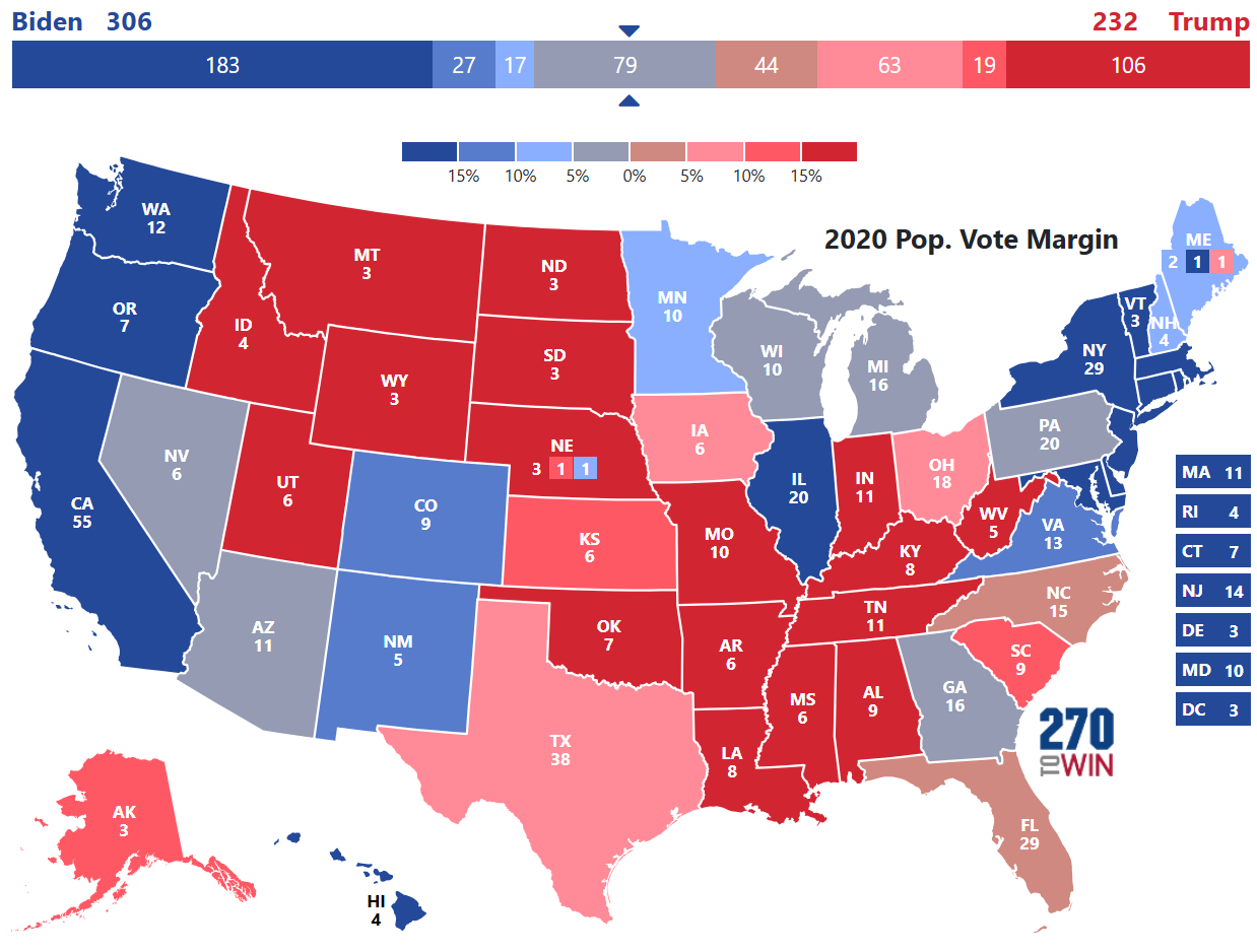 Blue and Red States - 270toWin