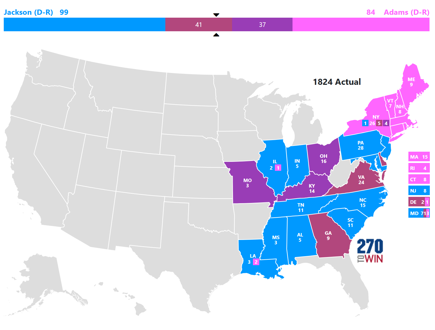 Presidential Election of 1824 - 270toWin