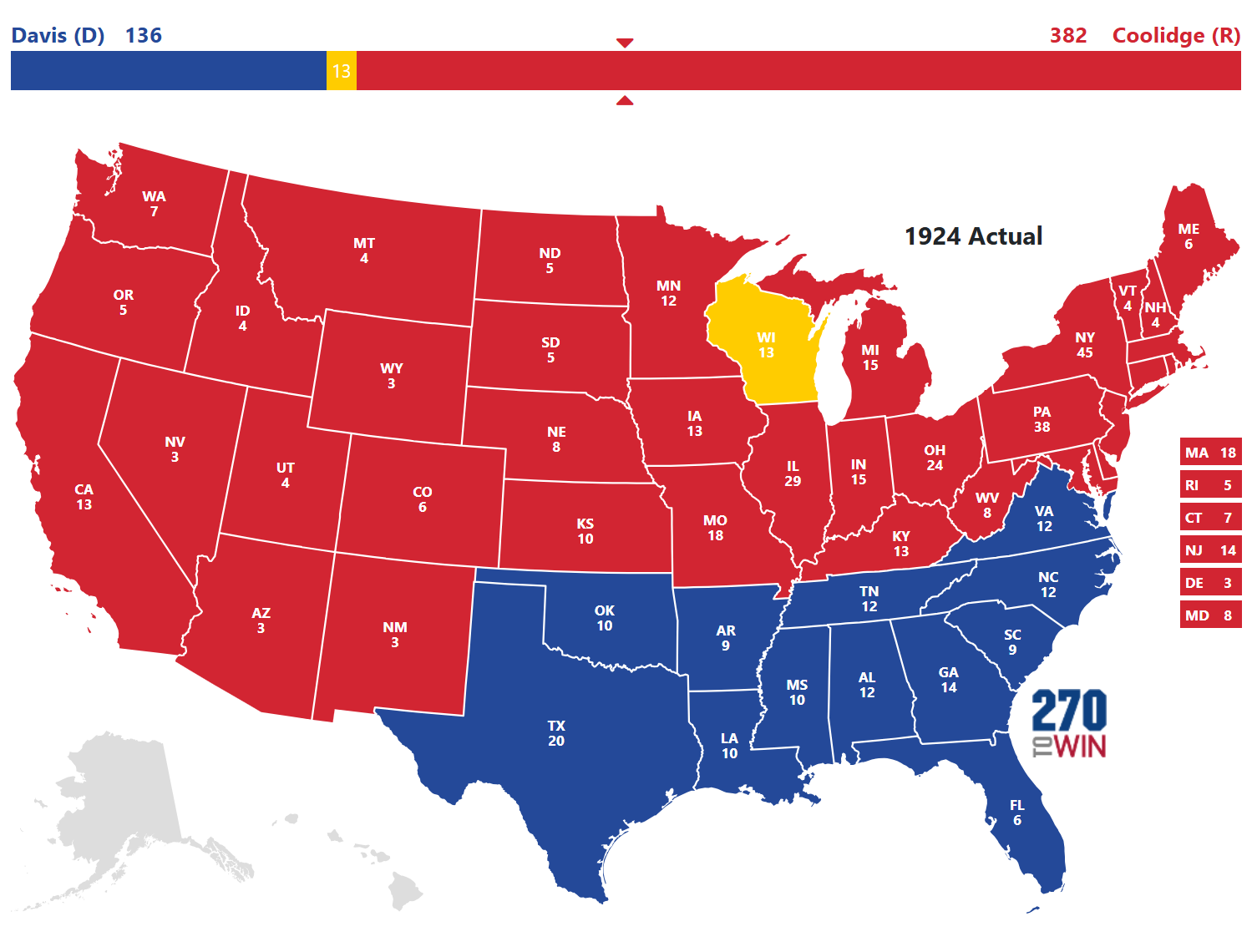 1924 Presidential Election Results