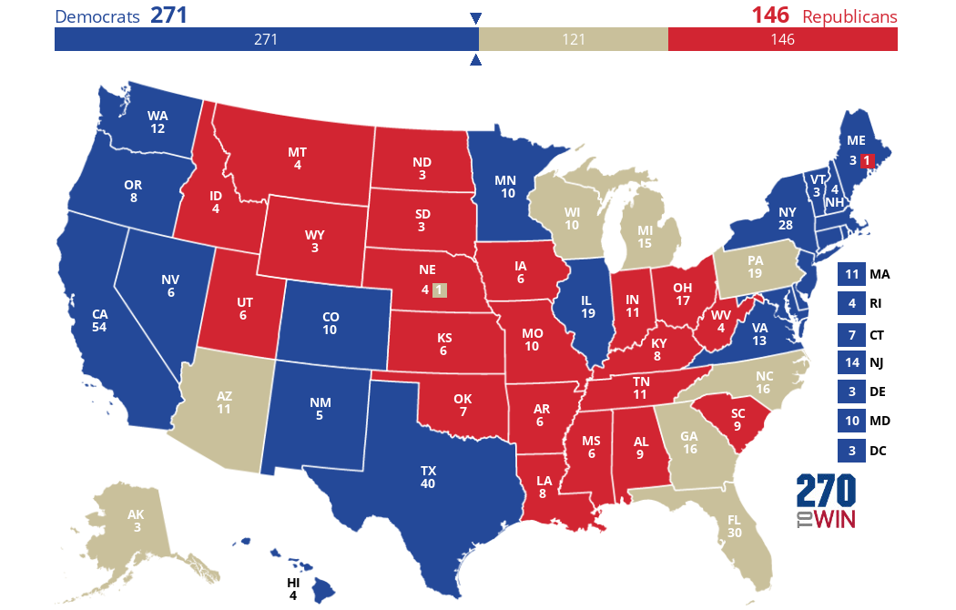 2024 Presidential Election Interactive Map