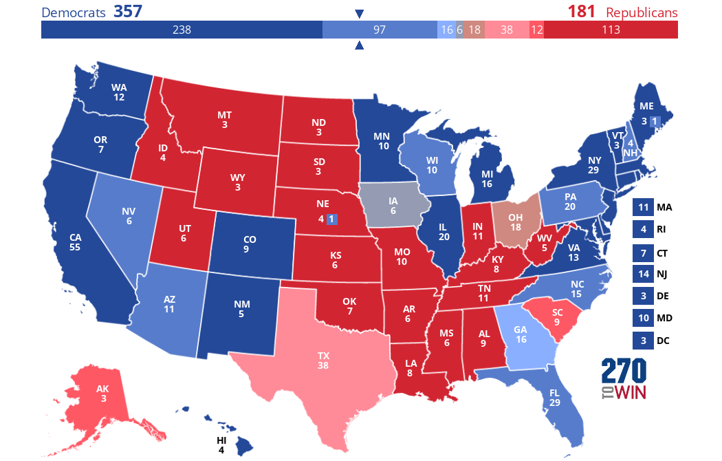 2024 Presidential Election Interactive Map