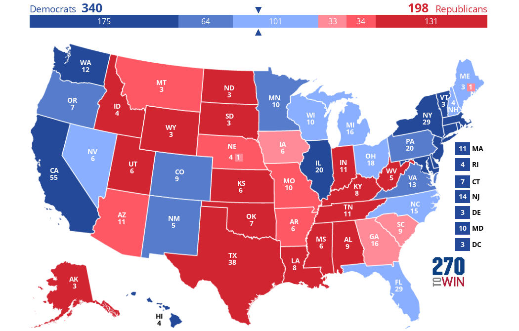 New Electoral Map 2025