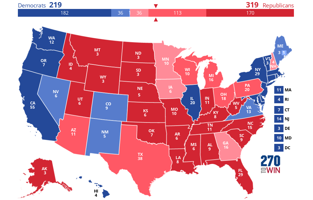 Blank 2024 Electoral Map